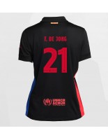 Barcelona Frenkie de Jong #21 Bortedrakt Dame 2024-25 Korte ermer